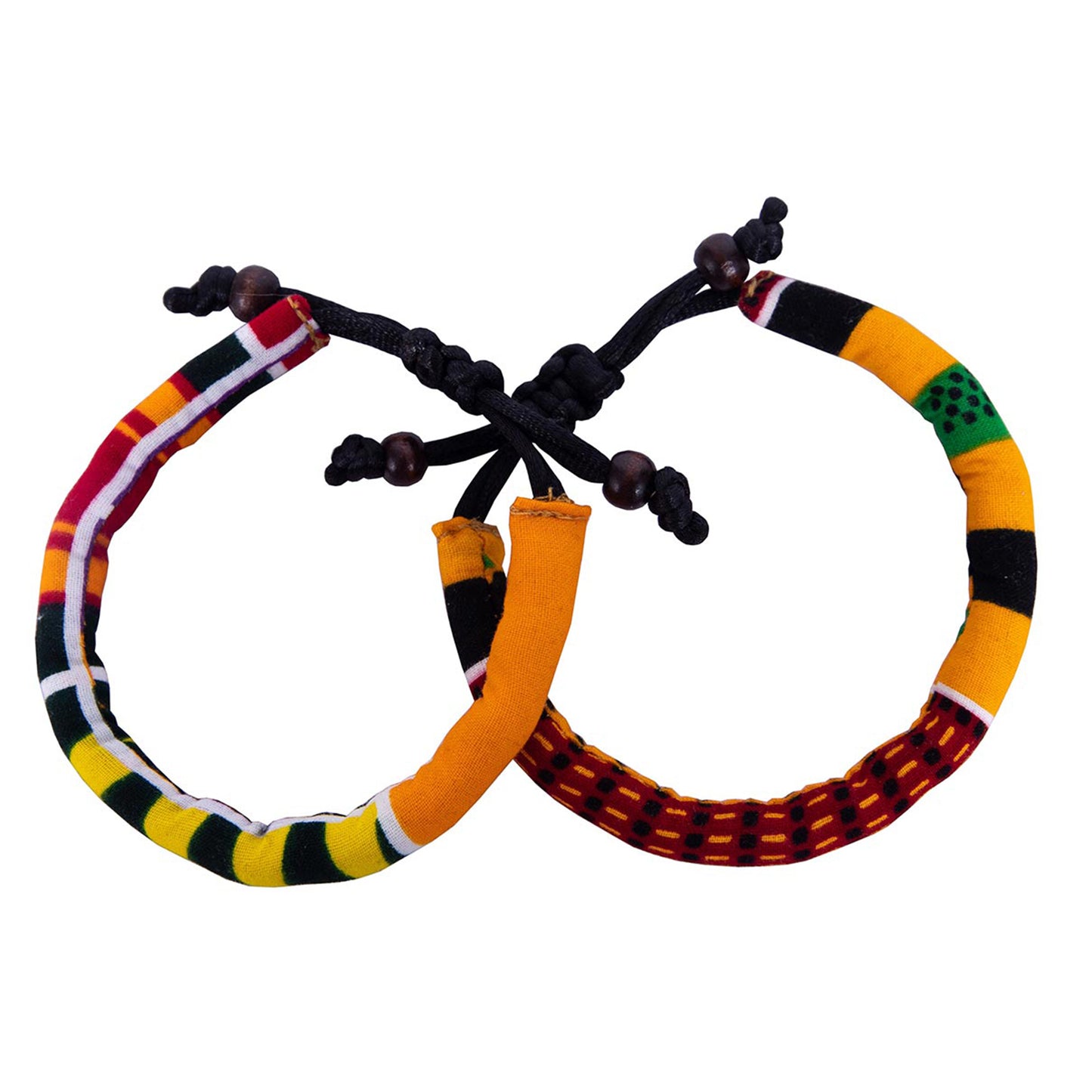 Unique African Print String Bracelet, Best African Women Handmade Accessories
