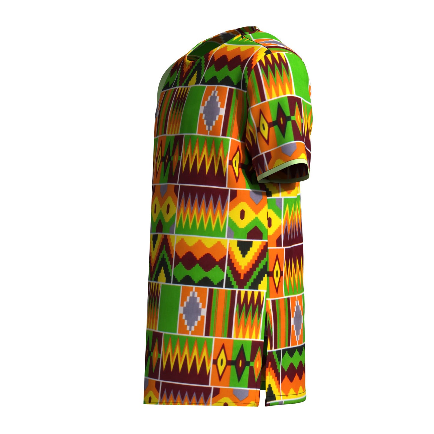 All-match Crew Neck African Print Men Shirt