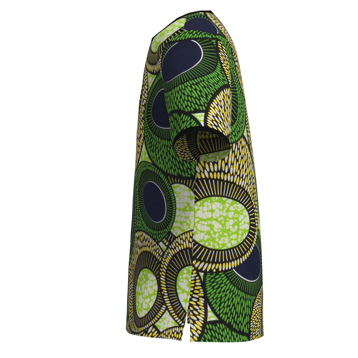 Versatile African Print Split Neck T-Shirt for Men