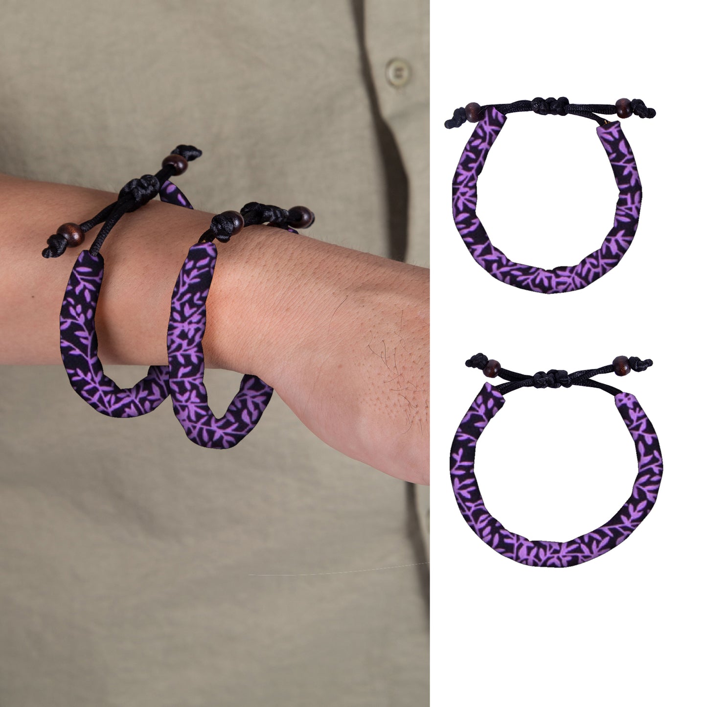 Unique African Print String Bracelet, Best African Women Handmade Accessories