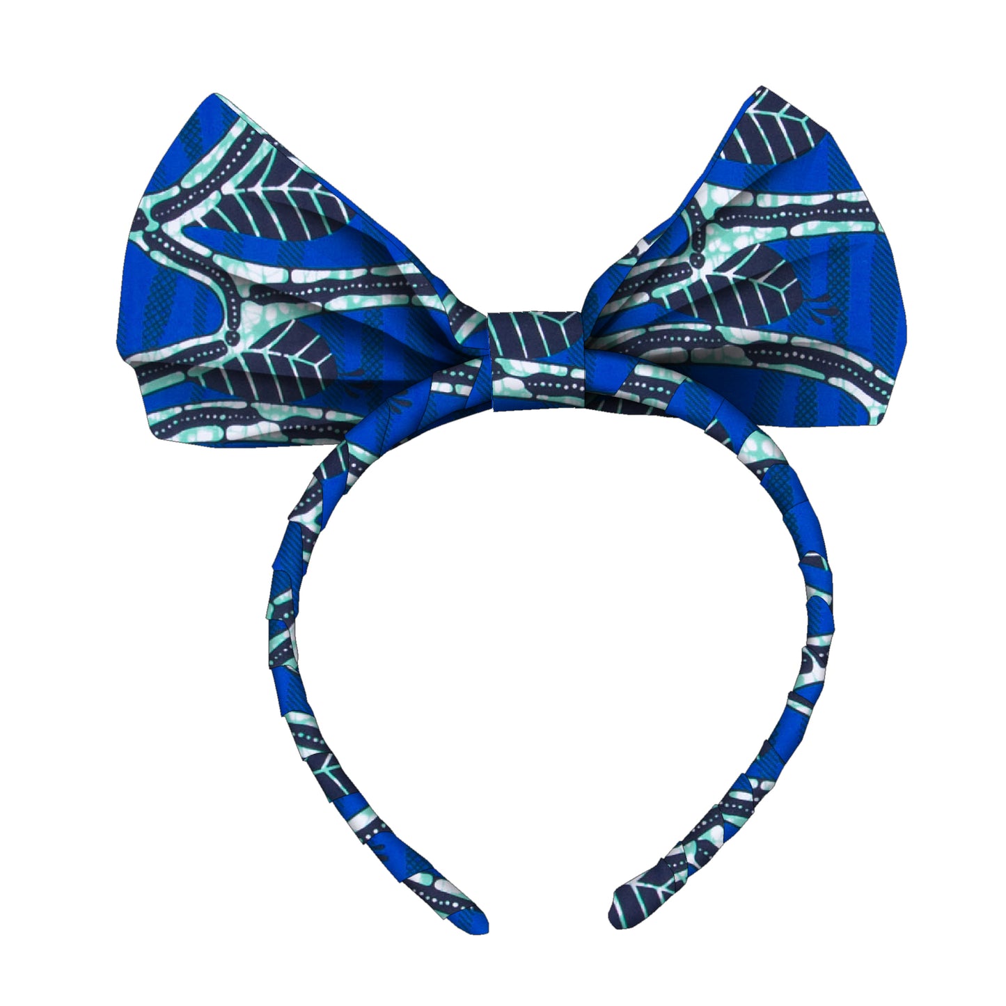Elegant Oversized African Print Bow Hair Headband, Soft Fabric Non-pressing Head Design Church Festival Matching Hair Accessory