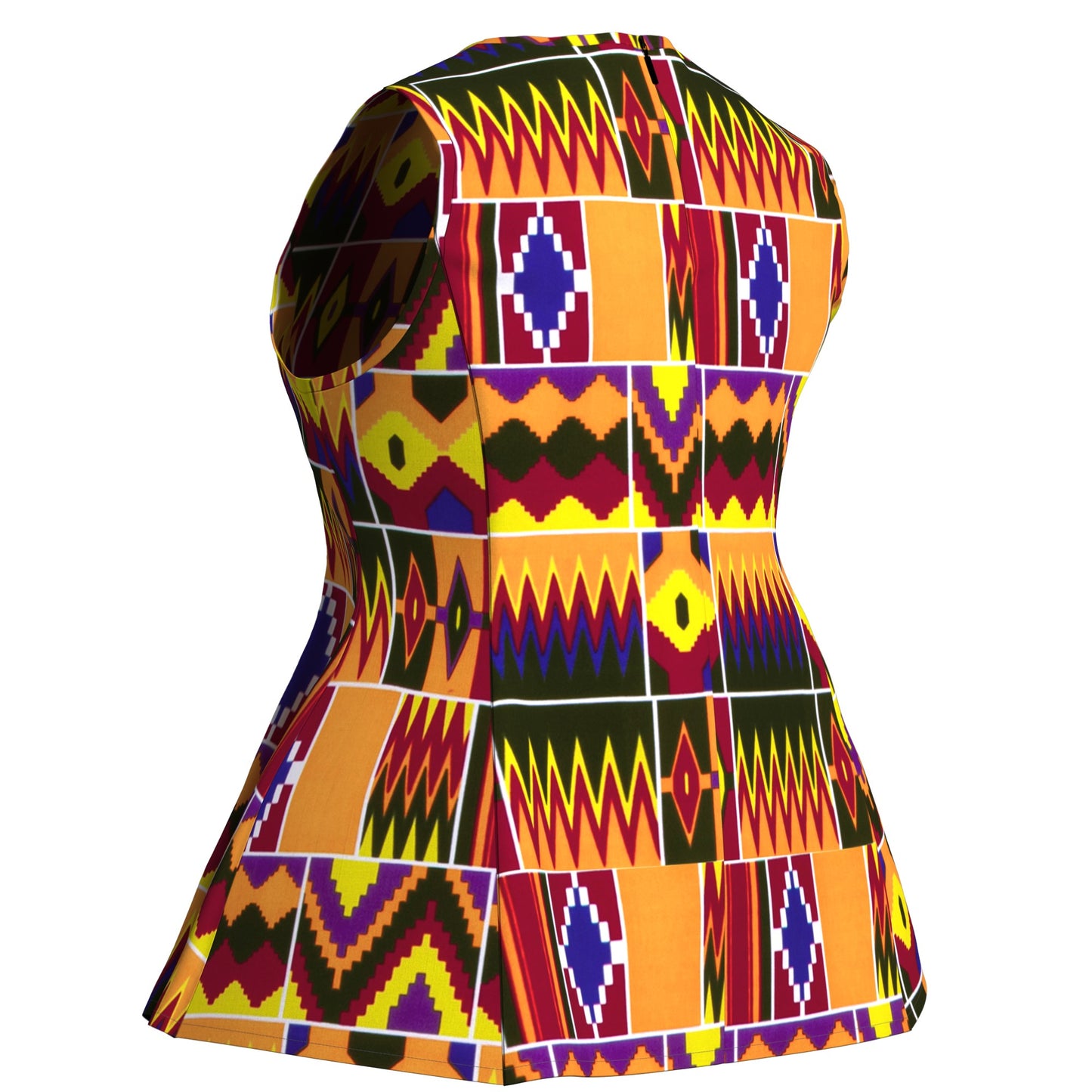 All-Match Sleeveless African Print Fashion Top