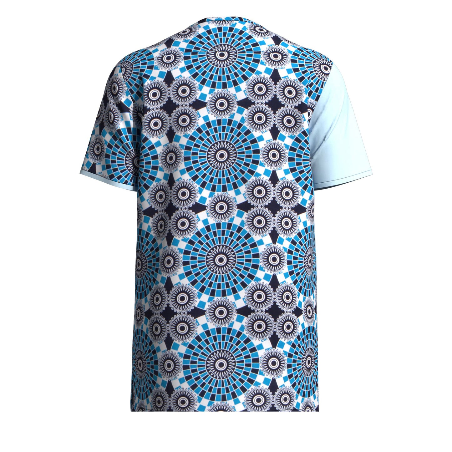All-match Crew Neck African Print Men Shirt