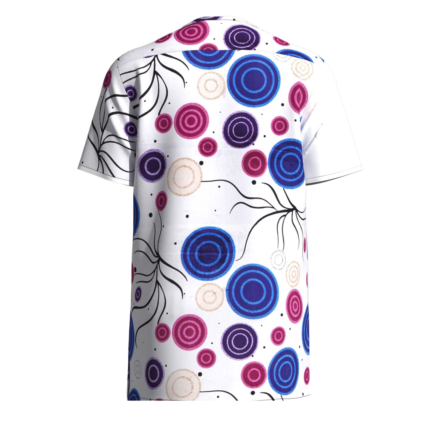 All-match Crew Neck African Print Men Shirt