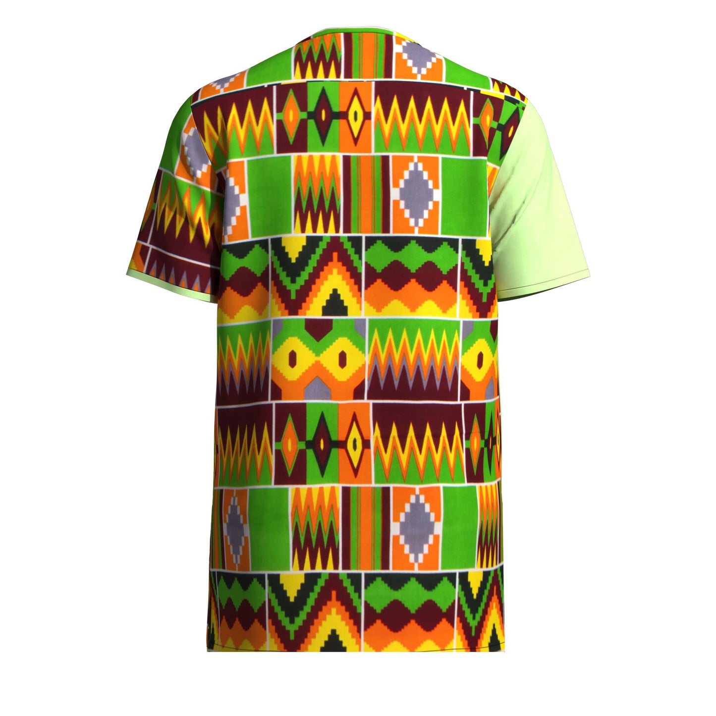 All-match Crew Neck African Print Men Shirt