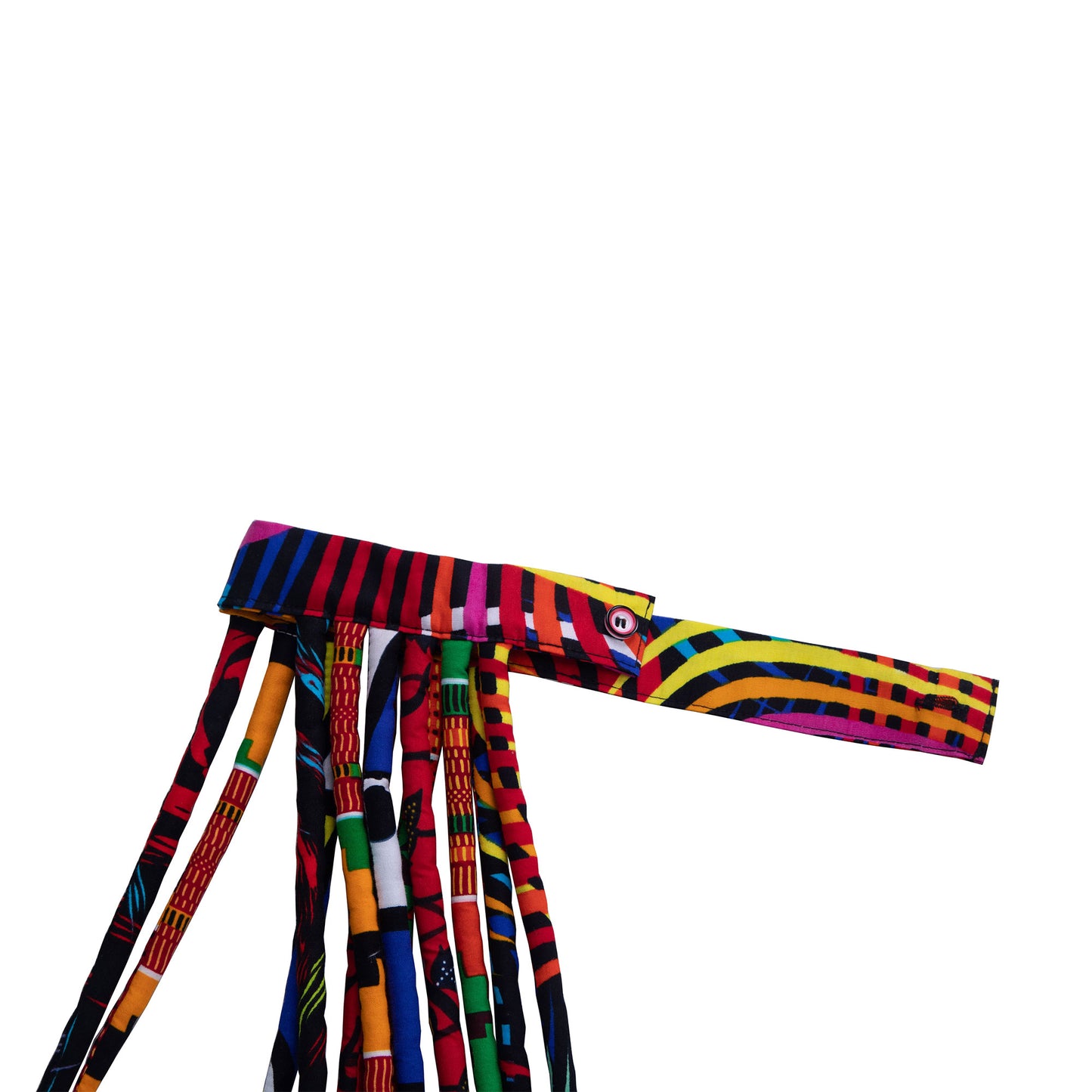 Colorful African Fabric Layered Statement Necklace for African Women Jewelry Accessories