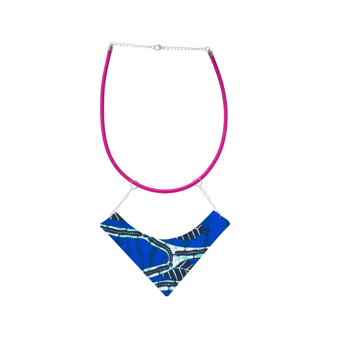 Ethnic Kente Wax Print Triangle Choker African Women Fashion Accessories