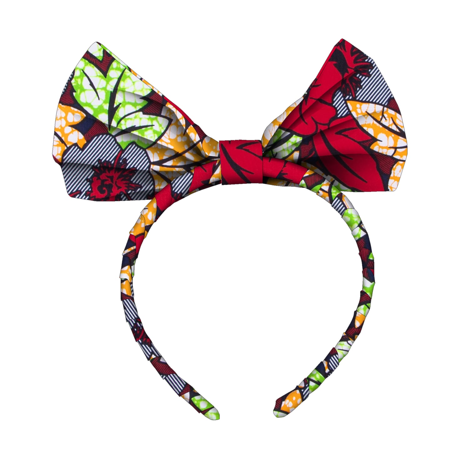 Elegant Oversized African Print Bow Hair Headband, Soft Fabric Non-pressing Head Design Church Festival Matching Hair Accessory
