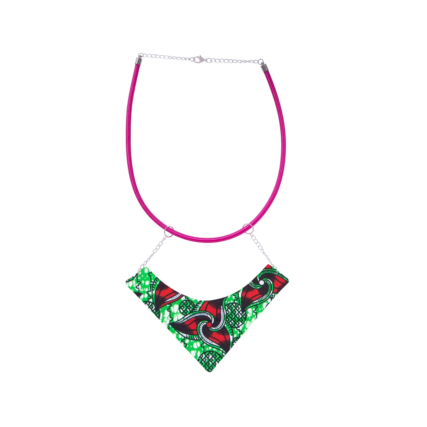 Ethnic Kente Wax Print Triangle Choker African Women Fashion Accessories