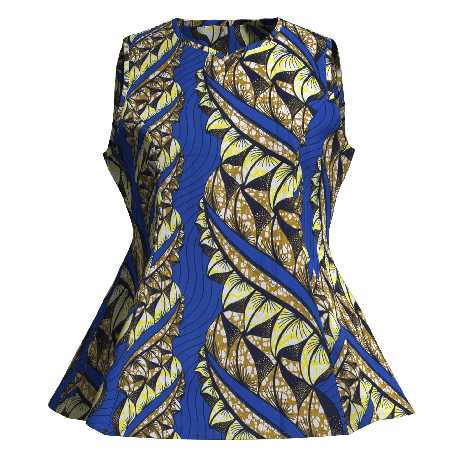 All-Match Sleeveless African Print Fashion Top