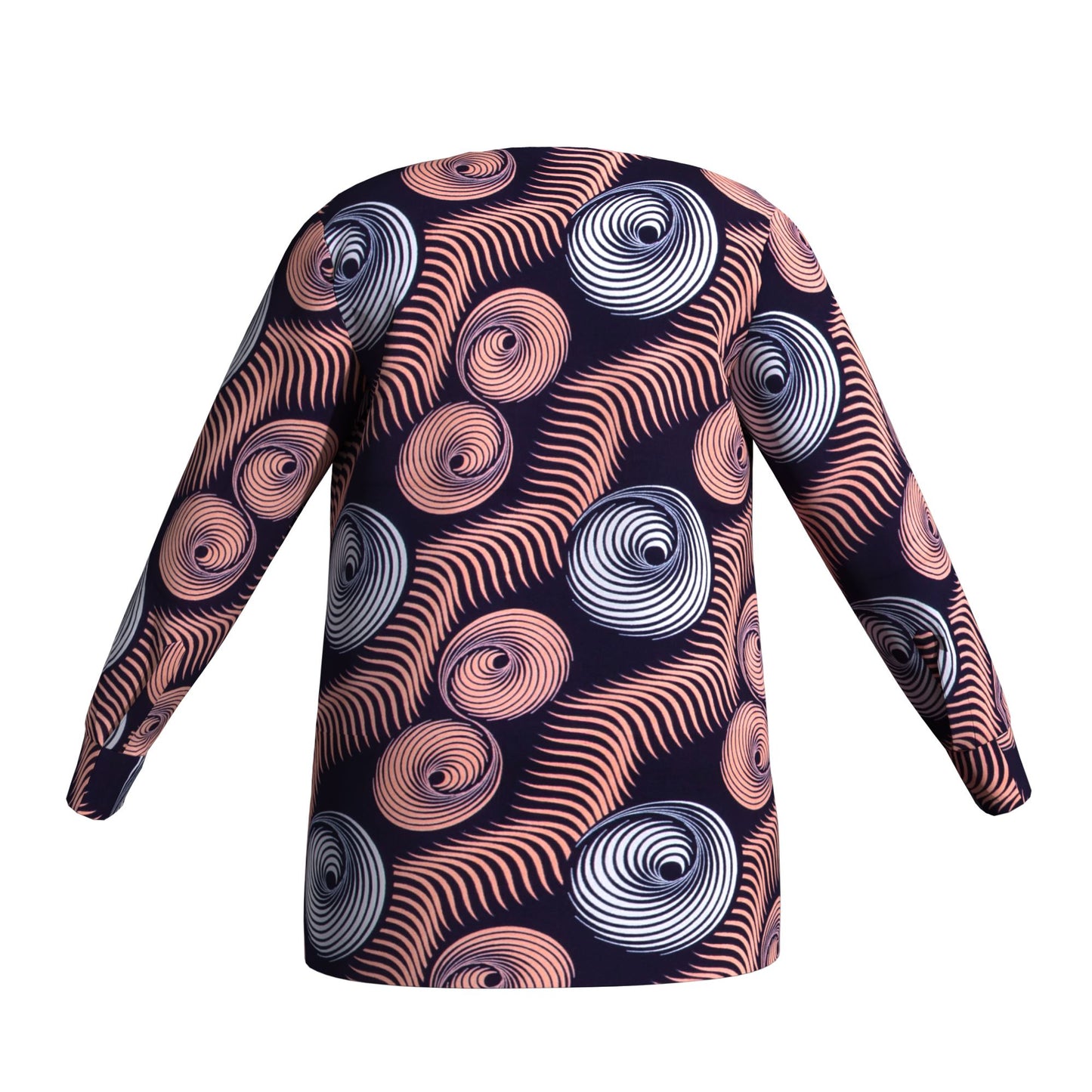 Modern African Print Casual Long Sleeve Outerwea