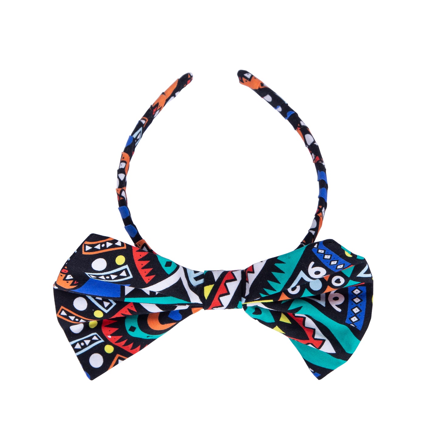 Elegant Oversized African Print Bow Hair Headband, Soft Fabric Non-pressing Head Design Church Festival Matching Hair Accessory