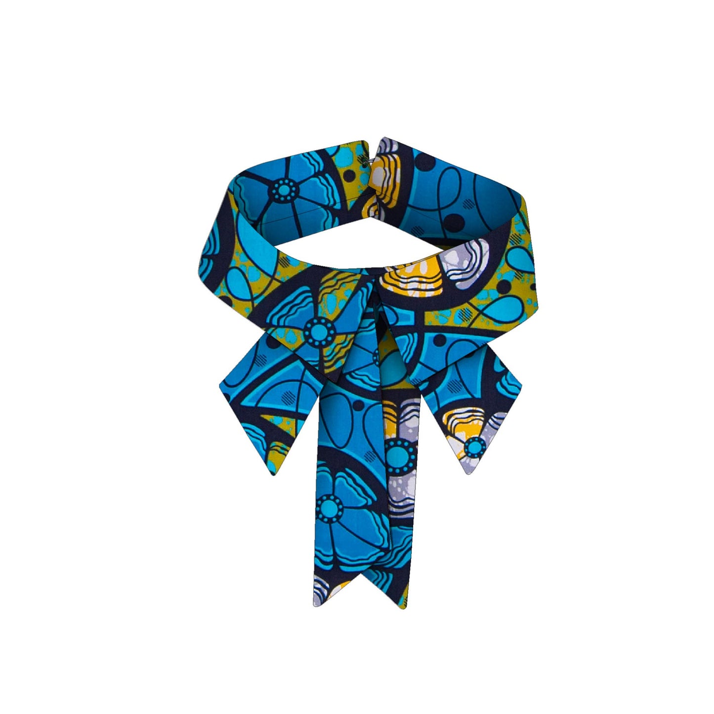 African Ankara Print Detachable Collar for African Women Accessories