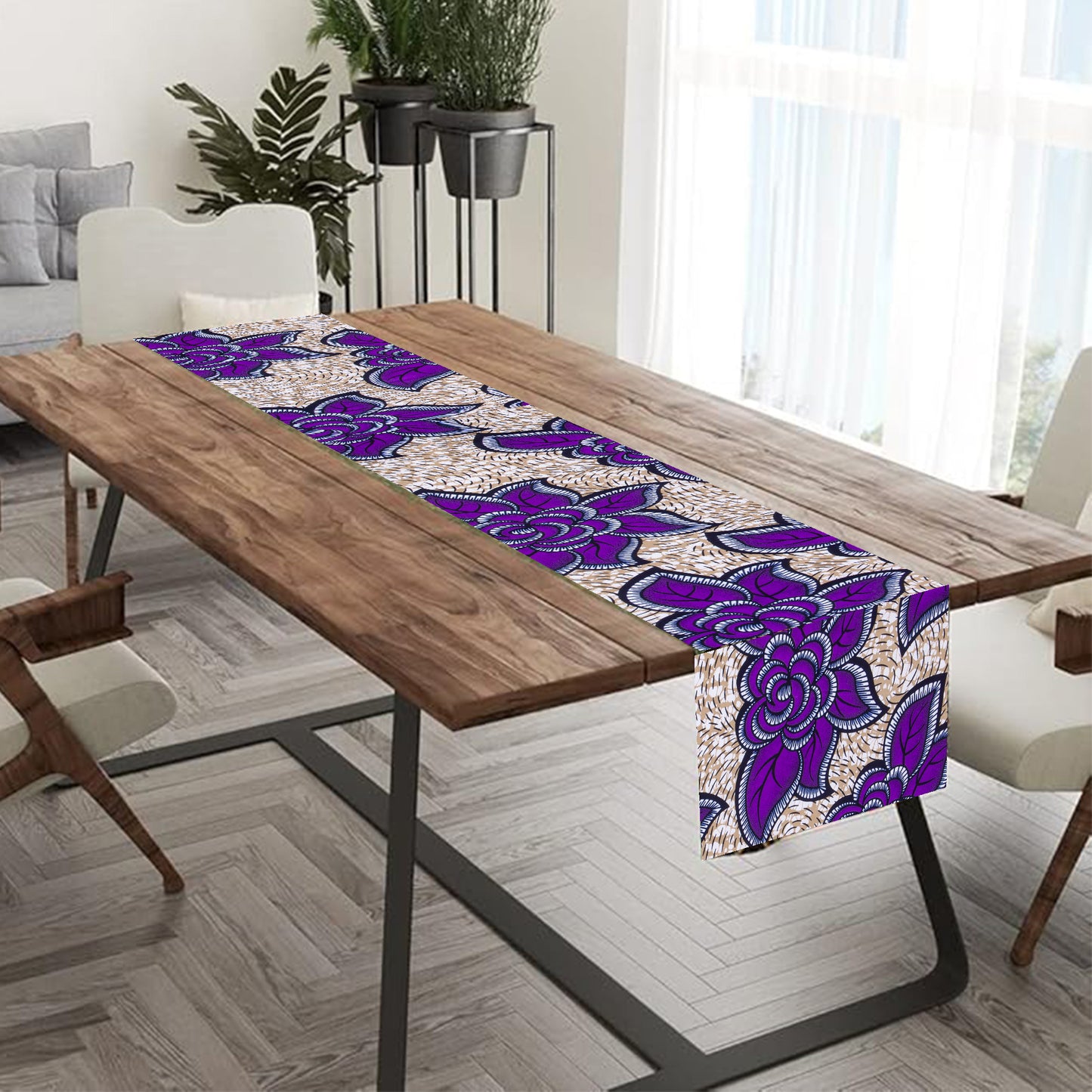 African Home Accessories Ankara Wax Print Cotton Table Runner