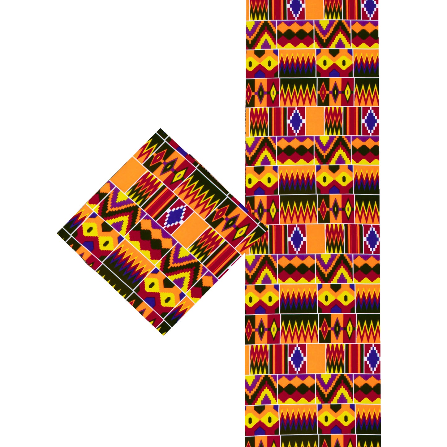African Home Accessories Ankara Wax Print Cotton Table Runner