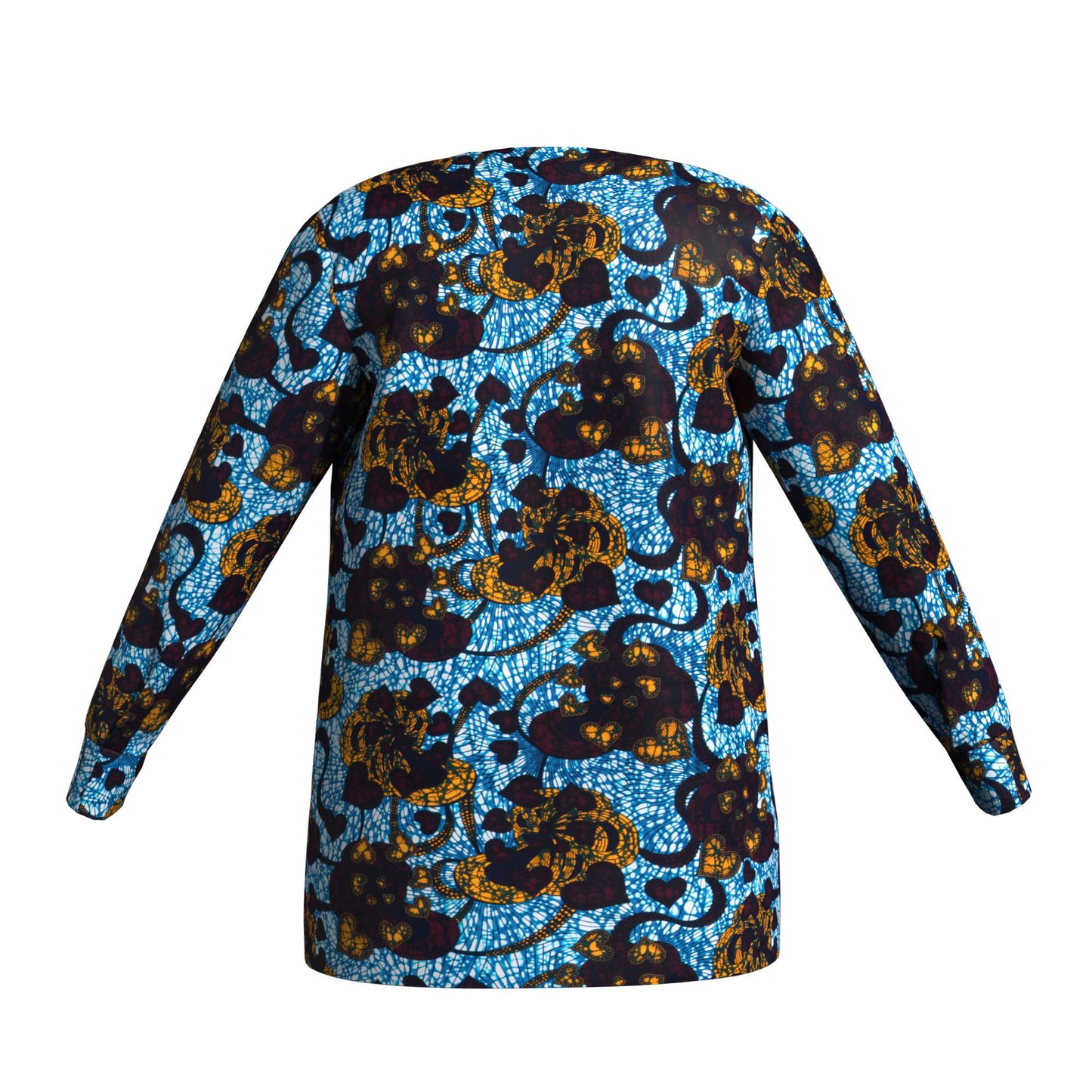 Modern African Print Casual Long Sleeve Outerwea