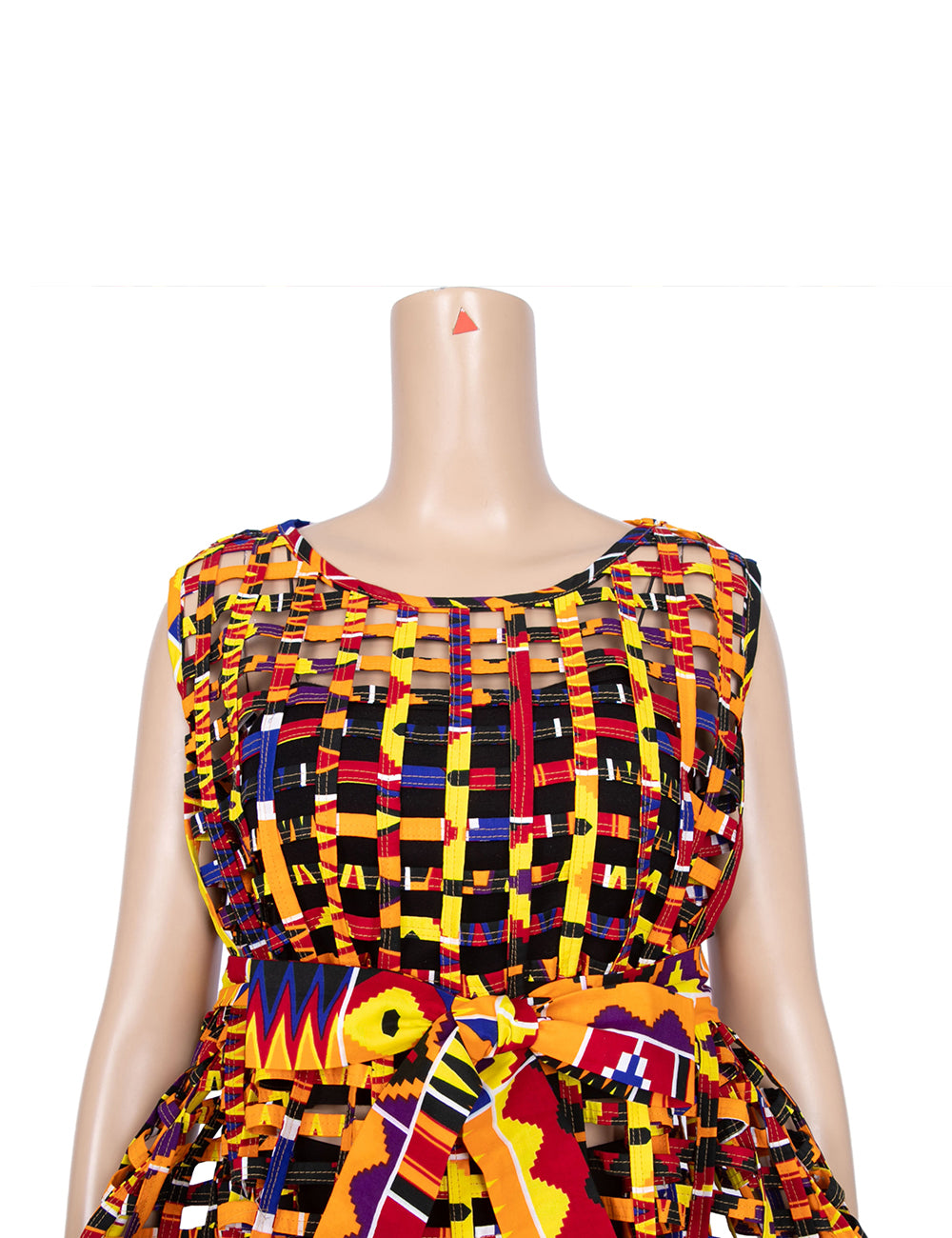 African Women Ankara Patchwork Sleeveless Cover-Up Accessories