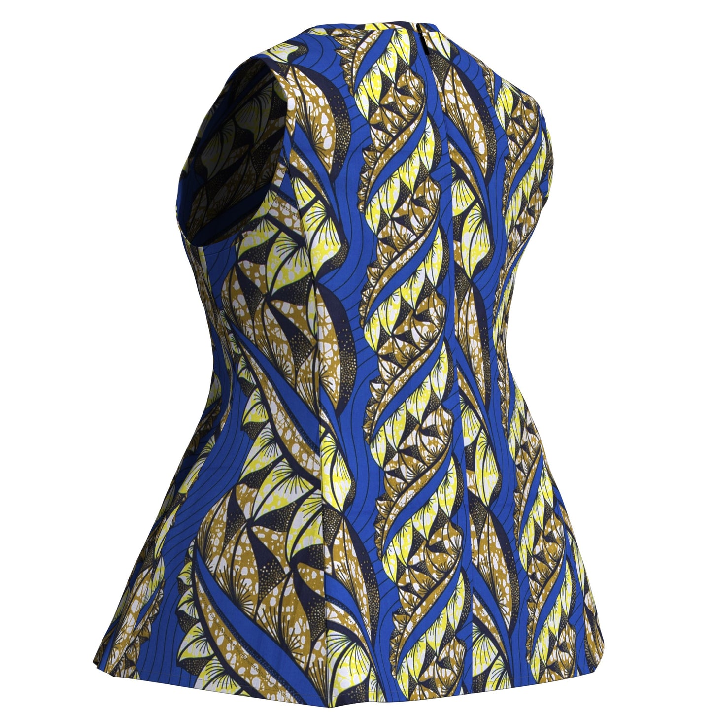 All-Match Sleeveless African Print Fashion Top