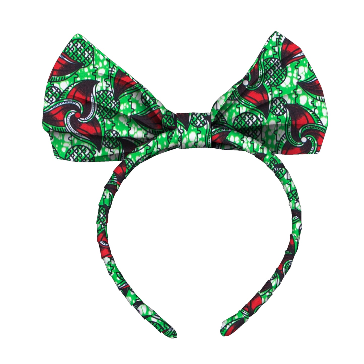 Elegant Oversized African Print Bow Hair Headband, Soft Fabric Non-pressing Head Design Church Festival Matching Hair Accessory