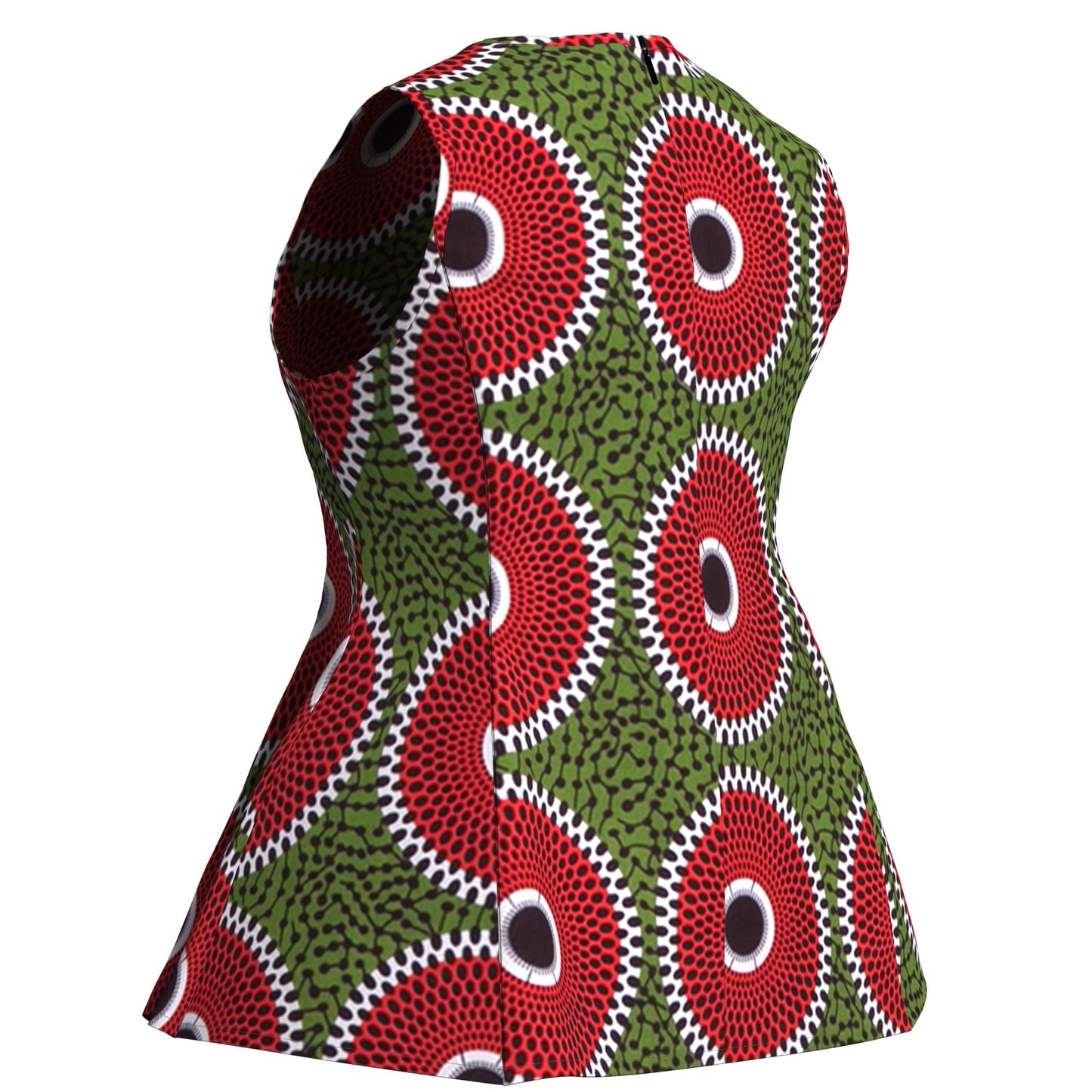 All-Match Sleeveless African Print Fashion Top