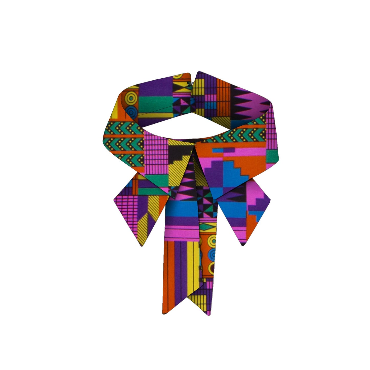 African Ankara Print Detachable Collar for African Women Accessories
