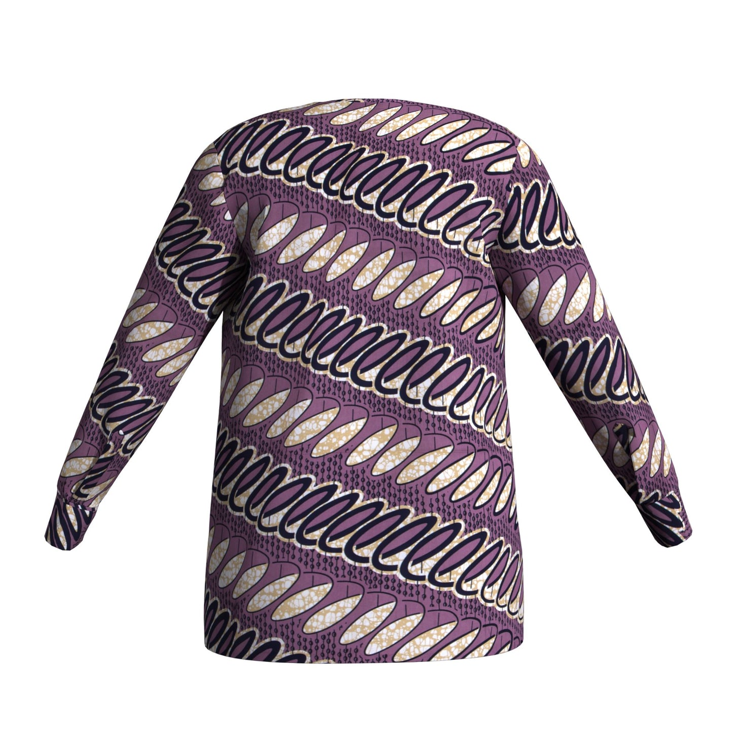 Modern African Print Casual Long Sleeve Outerwea