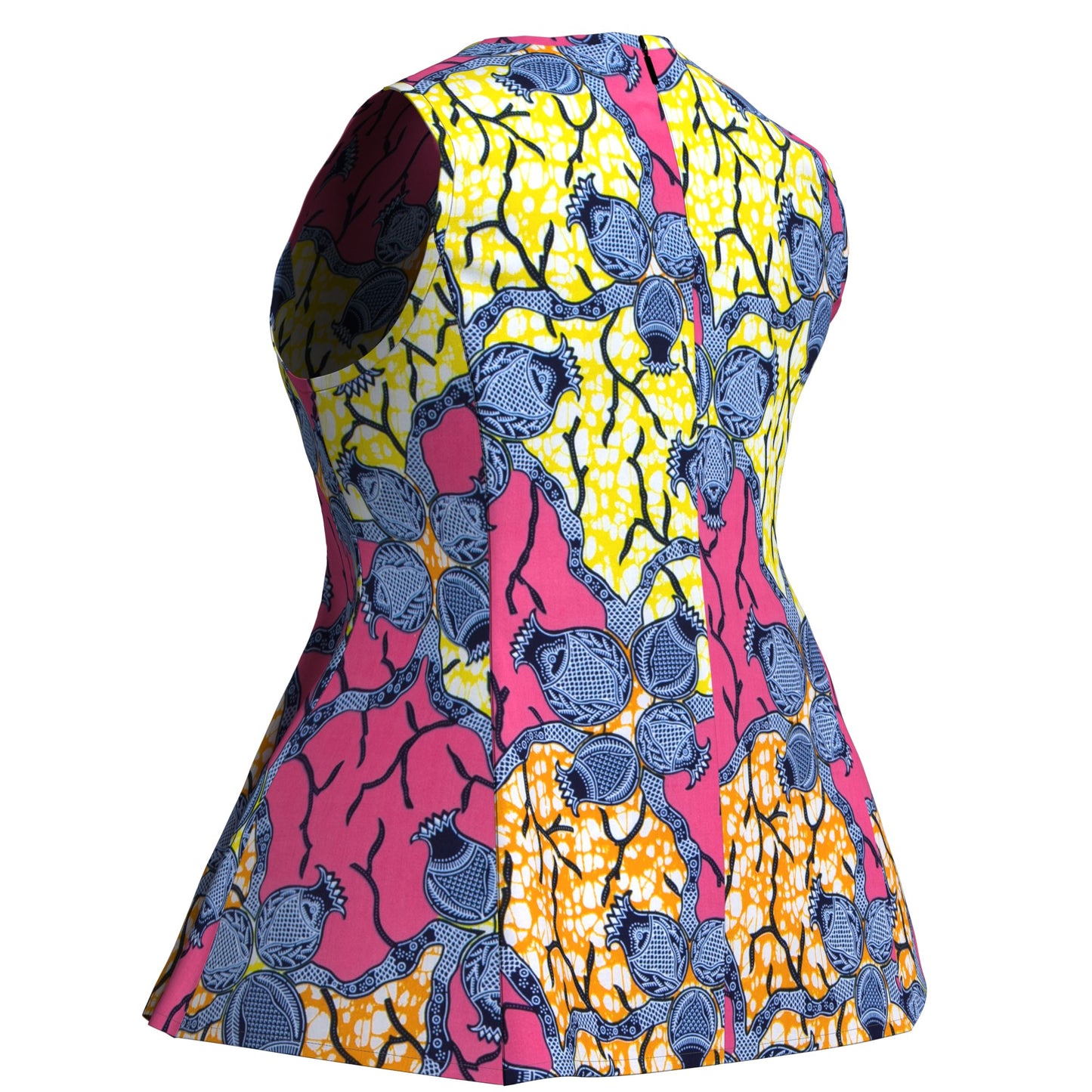 All-Match Sleeveless African Print Fashion Top