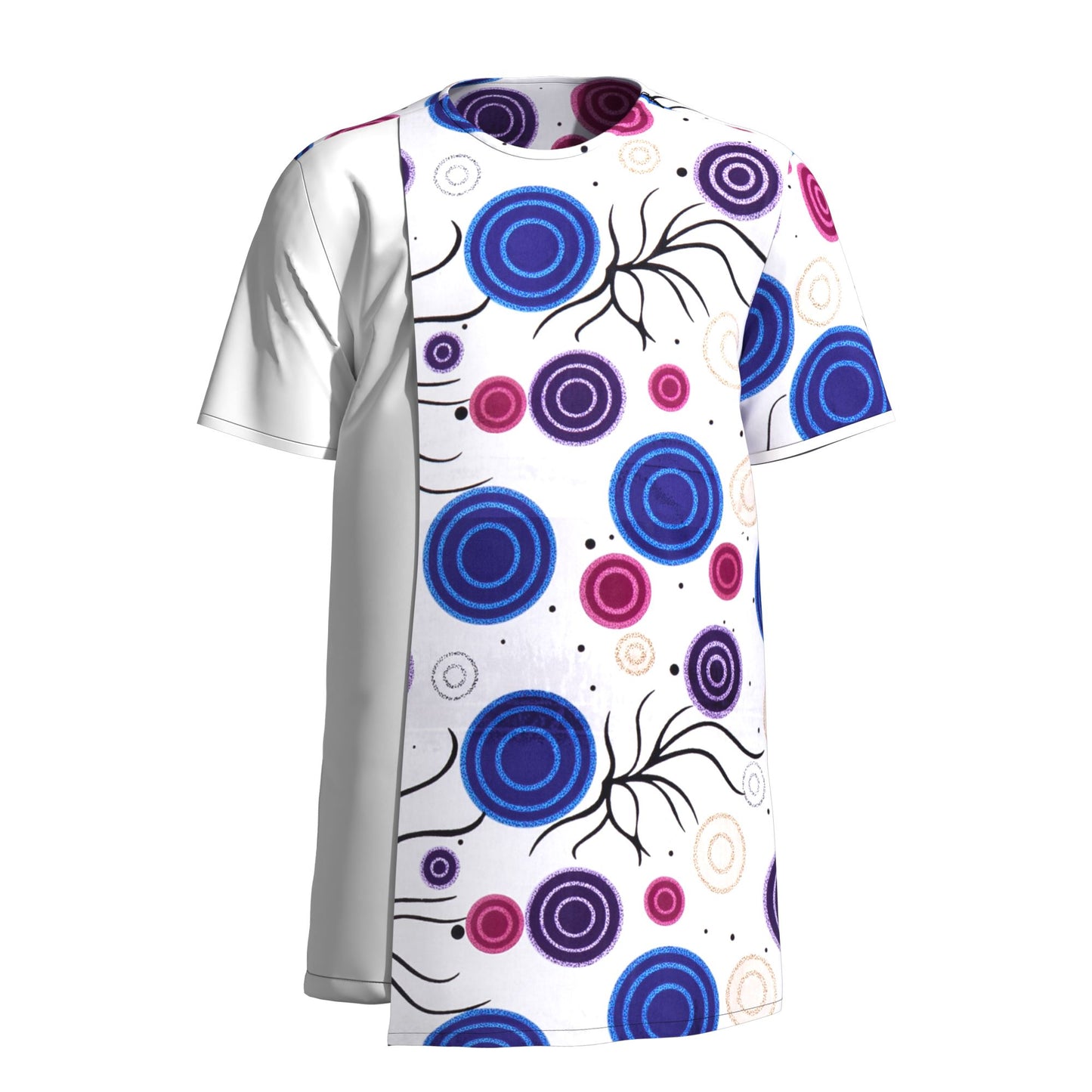 All-match Crew Neck African Print Men Shirt
