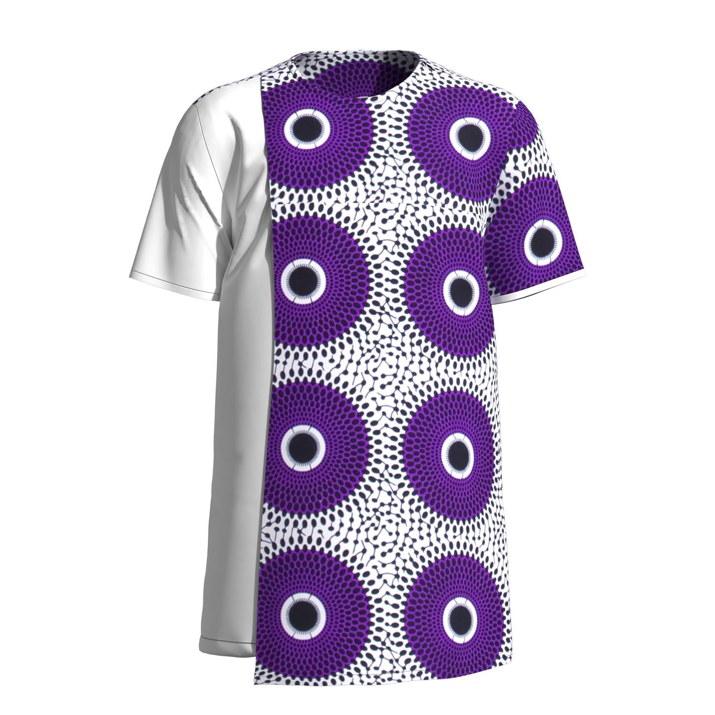 All-match Crew Neck African Print Men Shirt